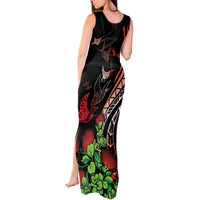 Aloha Hawaii Manta Rays Tank Maxi Dress Red Ohia Lehua