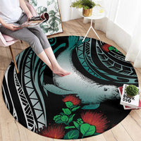 Aloha Hawaii Monk Seal Round Carpet Mix Ohia Lehua LT7 - Polynesian Pride