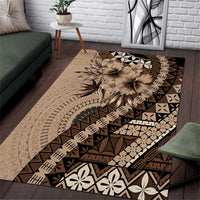 Bula Fiji Area Rug Mocha Brown Kaivity Masi Tapa