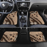 Bula Fiji Car Mats Mocha Brown Kaivity Masi Tapa