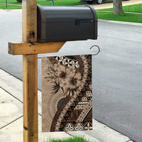 Bula Fiji Garden Flag Mocha Brown Kaivity Masi Tapa