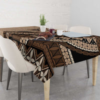 Bula Fiji Tablecloth Mocha Brown Kaivity Masi Tapa