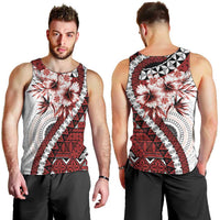 Bula Fiji Men Tank Top White Kaivity Masi Tapa