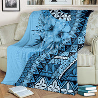 Bula Fiji Blanket Turquoise Kaivity Masi Tapa LT7 - Polynesian Pride