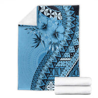 Bula Fiji Blanket Turquoise Kaivity Masi Tapa LT7 - Polynesian Pride