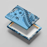 Bula Fiji Canvas Wall Art Turquoise Kaivity Masi Tapa LT7 - Polynesian Pride