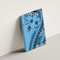Bula Fiji Canvas Wall Art Turquoise Kaivity Masi Tapa LT7 - Polynesian Pride