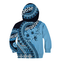 Bula Fiji Kid Hoodie Turquoise Kaivity Masi Tapa