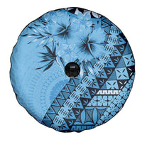 Bula Fiji Spare Tire Cover Turquoise Kaivity Masi Tapa LT7 - Polynesian Pride