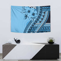 Bula Fiji Tapestry Turquoise Kaivity Masi Tapa
