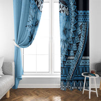 Bula Fiji Window Curtain Turquoise Kaivity Masi Tapa