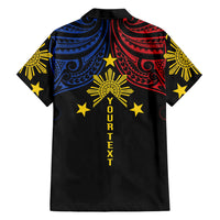 Philippines Heritage Personalized Family Matching Tank Maxi Dress and Hawaiian Shirt Baybayin Philipinas Sun