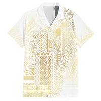 Samoa Lotu Tamaiti Mamanu Siapo Hawaiian Shirt Golden Plumeria - Polynesian Pride