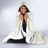 Samoa Lotu Tamaiti Mamanu Siapo Hooded Blanket Golden Plumeria - Polynesian Pride