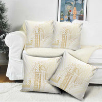 Samoa Lotu Tamaiti Mamanu Siapo Pillow Cover Golden Plumeria LT7 - Polynesian Pride