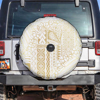 Samoa Lotu Tamaiti Mamanu Siapo Spare Tire Cover Golden Plumeria - Polynesian Pride