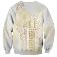 Samoa Lotu Tamaiti Mamanu Siapo Sweatshirt Golden Plumeria - Polynesian Pride