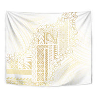 Samoa Lotu Tamaiti Mamanu Siapo Tapestry Golden Plumeria - Polynesian Pride