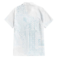 Samoa Lotu Tamaiti Mamanu Siapo Family Matching Puletasi and Hawaiian Shirt Off White Plumeria - Polynesian Pride