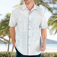 Samoa Lotu Tamaiti Mamanu Siapo Hawaiian Shirt Off White Plumeria - Polynesian Pride