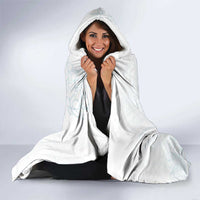 Samoa Lotu Tamaiti Mamanu Siapo Hooded Blanket Off White Plumeria - Polynesian Pride
