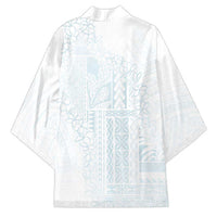 Samoa Lotu Tamaiti Mamanu Siapo Kimono Off White Plumeria - Polynesian Pride