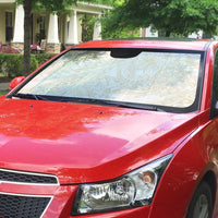 Samoa Lotu Tamaiti Ivory Auto Sun Shade Teuila Tatau - Polynesian Pride