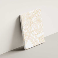 Samoa Lotu Tamaiti Ivory Canvas Wall Art Teuila Tatau - Polynesian Pride