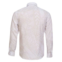 Samoa Lotu Tamaiti Ivory Family Matching Short Sleeve Bodycon Dress and Hawaiian Shirt Teuila Tatau - Polynesian Pride