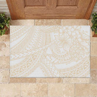 Samoa Lotu Tamaiti Ivory Rubber Doormat Teuila Tatau - Polynesian Pride