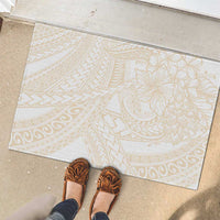 Samoa Lotu Tamaiti Ivory Rubber Doormat Teuila Tatau - Polynesian Pride