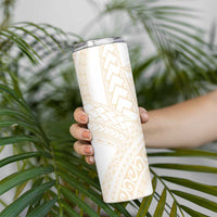 Samoa Lotu Tamaiti Ivory Skinny Tumbler Teuila Tatau - Polynesian Pride