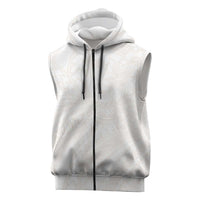 Samoa Lotu Tamaiti Ivory Sleeveless Zip Hoodie Teuila Tatau LT7 Ivory - Polynesian Pride