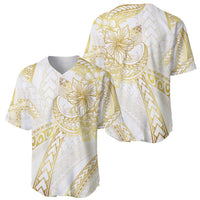 Samoa Lotu Tamaiti Gold Baseball Jersey Teuila Tatau - Polynesian Pride