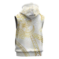 Samoa Lotu Tamaiti Gold Sleeveless Zip Hoodie Teuila Tatau LT7 - Polynesian Pride