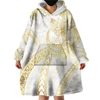 Samoa Lotu Tamaiti Gold Wearable Blanket Hoodie Teuila Tatau - Polynesian Pride