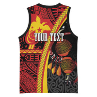 Papua New Guinea Independence Personalised Basketball Jersey PNG Bagi and Lime Pot LT7 - Polynesian Pride