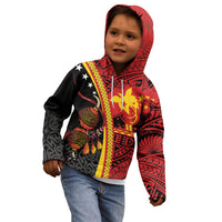 Papua New Guinea Independence Personalised Kid Hoodie PNG Bagi and Lime Pot LT7 - Polynesian Pride
