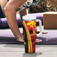 Papua New Guinea Independence Tumbler With Handle PNG Bagi and Lime Pot LT7 - Polynesian Pride