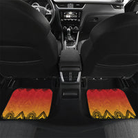 Papua New Guinea 1975 To The Future Car Mats Sepik Masks LT7 Set 2pcs - Back Red - Polynesian Pride