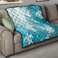 Polynesia Turtle Quilt Watercolor Abstract Style