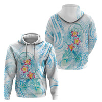Sea Blue Polynesian Jellyfish Hoodie Watercolor Glows - Polynesian Pride