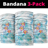 Sea Blue Polynesian Jellyfish Neck Gaiter Watercolor Glows - Polynesian Pride