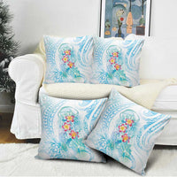 Sea Blue Polynesian Jellyfish Pillow Cover Watercolor Glows LT7 - Polynesian Pride