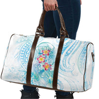 Sea Blue Polynesian Jellyfish Travel Bag Watercolor Glows - Polynesian Pride