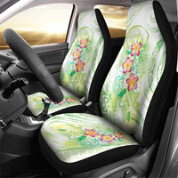 Summer Green Polynesian Jellyfish Car Seat Cover Watercolor Glows LT7 - Polynesian Pride