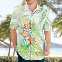 Summer Green Polynesian Jellyfish Hawaiian Shirt Watercolor Glows LT7 - Polynesian Pride