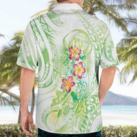Summer Green Polynesian Jellyfish Hawaiian Shirt Watercolor Glows LT7 - Polynesian Pride