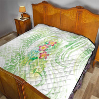 Summer Green Polynesian Jellyfish Quilt Watercolor Glows LT7 - Polynesian Pride