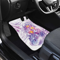 Lavender Polynesian Jellyfish Car Mats Watercolor Glows - Polynesian Pride